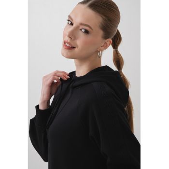 Hanorac din bumbac cu maneci raglan