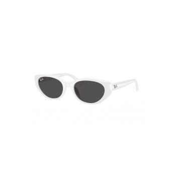 Ochelari de soare ovali cu lentile de culoare uniforma