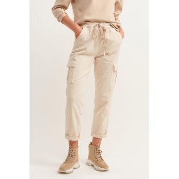 Pantaloni cargo crop