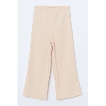 Pantaloni cu croiala ampla si talie elastica