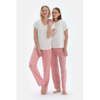 Pantaloni de pijama din amestec de bumbac