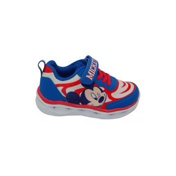 Pantofi sport cu LED-uri Mickey Mouse