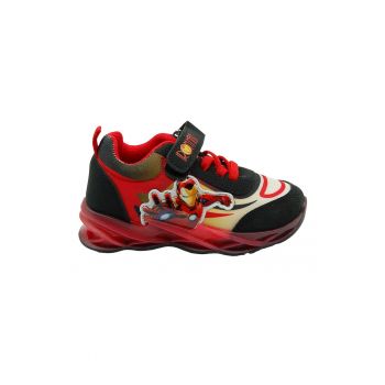 Pantofi sport cu velcro si LED