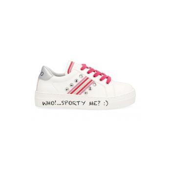 Pantofi sport low-cut de piele ecologica
