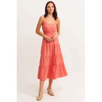 Rochie evazata cu fronseuri