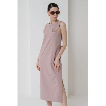 Rochie midi cu decolteu rotund