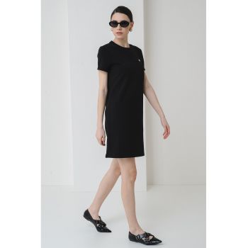 Rochie-tricou cu decolteu rotund