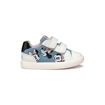 Sandale cu velcro si model cu desene