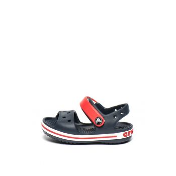 Sandale relaxed fit cu velcro - Negru/Rosu