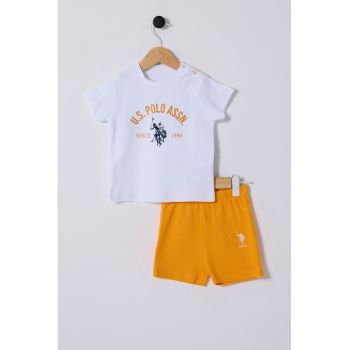 Set de tricou de bumbac si pantaloni scurti