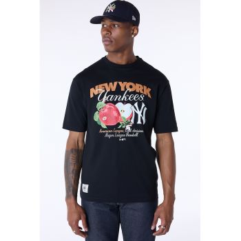 Tricou de bumbac cu imprimeu grafic si text