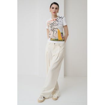 Tricou din amestec de bumbac cu imprimeu grafic