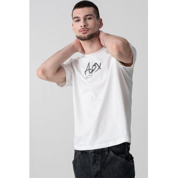 Tricou din bumbac cu imprimeu logo