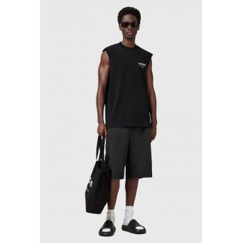 Tricou fara maneci cu decolteu la baza gatului Underground