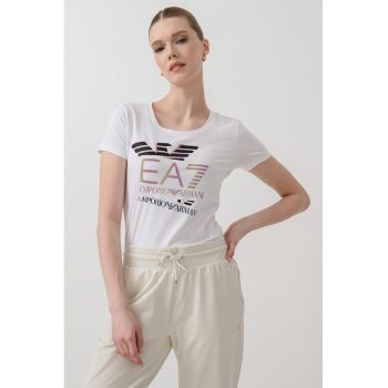 Tricou slim fit cu imprimeu logo