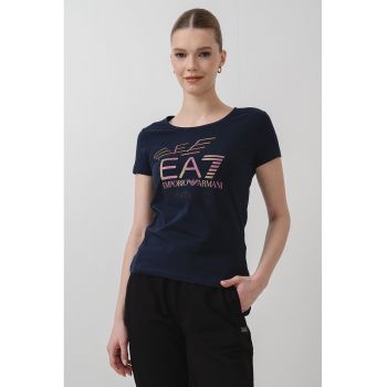 Tricou slim fit cu imprimeu logo