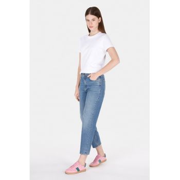 Bluza crop cu talie medie