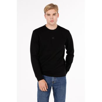 Bluza de trening cu decolteu la baza gatului