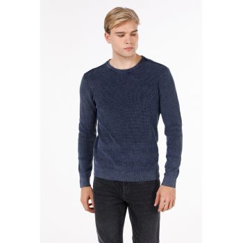 Bluza de trening cu model uni si decolteu la baza gatului