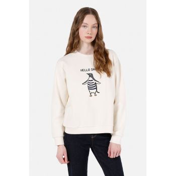 Bluza de trening din amestec de bumbac cu imprimeu