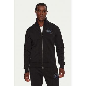 Bluza sport pentru barbati cu fermoar  ZMF301 Negru