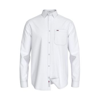 Camasa regular fit din amestec de in