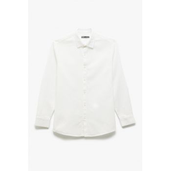 Camasa slim fit cu guler ascutit