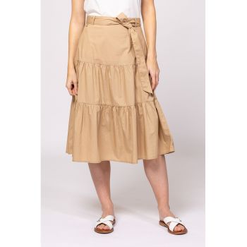 Fusta midi cu model uni Nikla
