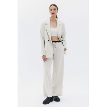 Pantaloni cu talie ajustabila - croiala ampla si model 2in1