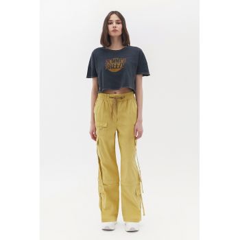 Pantaloni cu talie inalta si model 2in1
