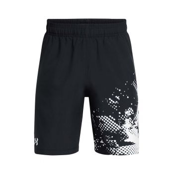 Pantaloni scurti cu model si talie elastica pentru fitness