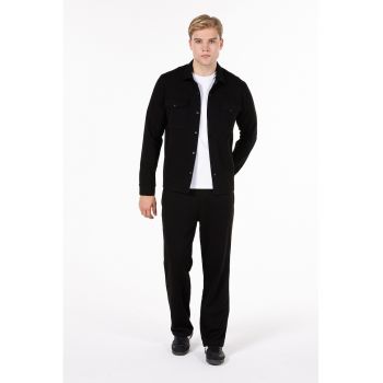 Pantaloni uni de trening cu snur