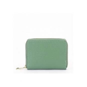 Portofel mic verde menta din piele naturala 8912 07 16988