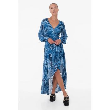 Rochie asimetrica  cu imprimeu paisley W3YK48