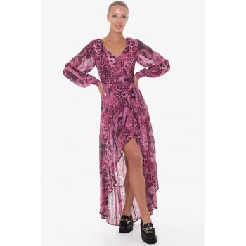 Rochie asimetrica  cu imprimeu paisley W3YK48