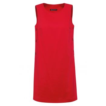 Rochie dreapta fara maneci - Rosu