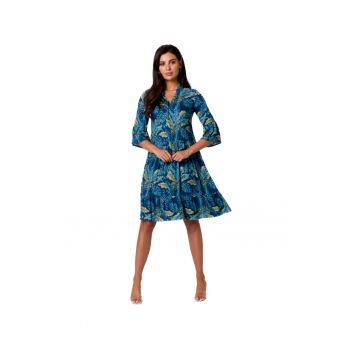 Rochie mini dama -  Isokane - albastru -