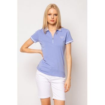 Tricou cu fenta cu fermoar