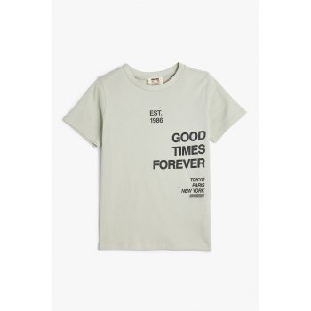 Tricou cu imprimeu text