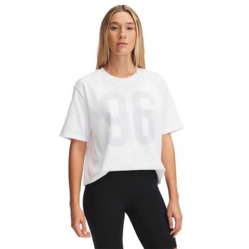 Tricou din amestec de bumbac cu imprimeu - pentru fitness