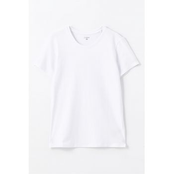 Tricou din amestec de bumbac cu model uni
