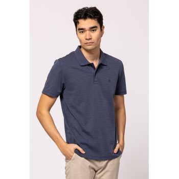 Tricou polo cu model in dungi Drust