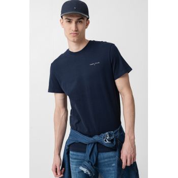 Tricou slim fit de bumbac organic
