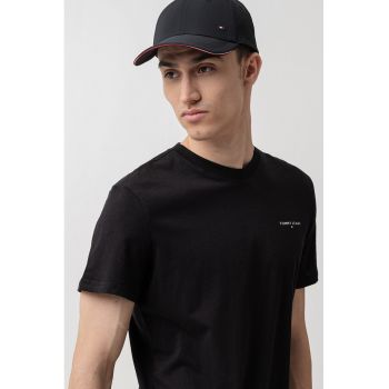 Tricou slim fit de bumbac organic