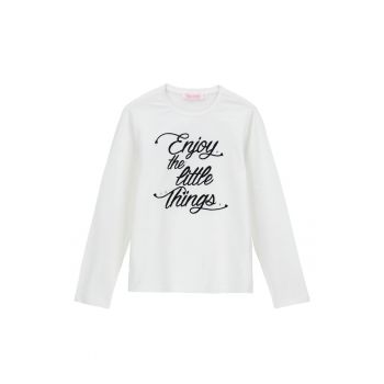Bluza cu imprimeu text