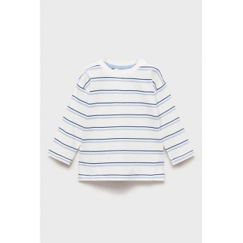 Bluza de bumbac cu model in dungi