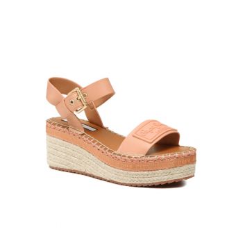 Espadrile dama -  Piele ecologica - Albastru marin - 37448 ieftina la reducere