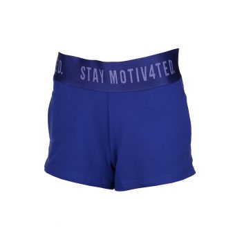 Pantaloni scurti dama -  Bumbac/Elastan - Albastru