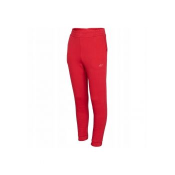 Pantaloni sport pentru copii -  Javoli - Bumbac - Rosu - 128 cm - 8 ani
