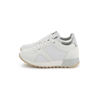 Pantofi sport cu garnituri din piele ecologica